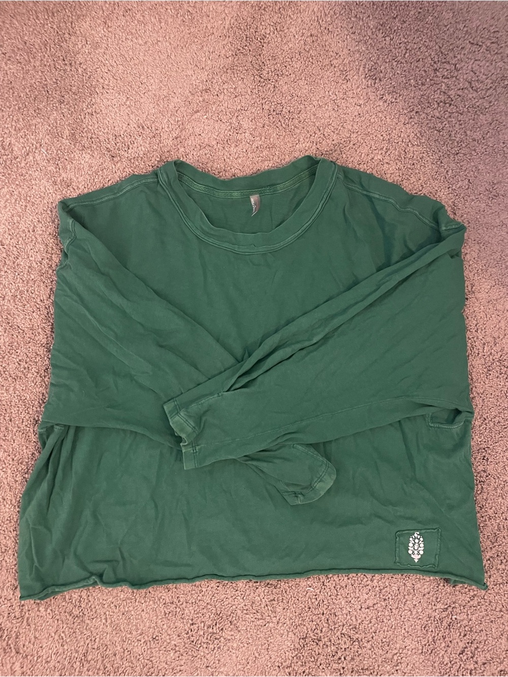 Free People Movement Womenโs Inspire Layer Shirt in Forest Green